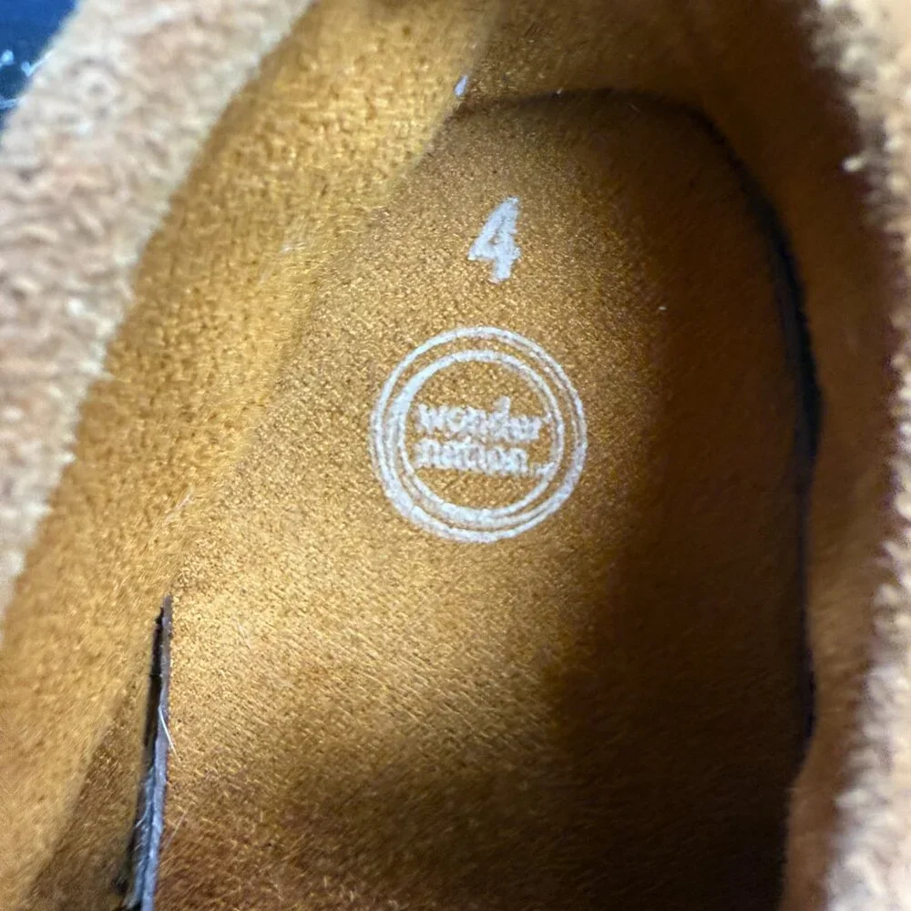 Baby’s Tan Genuine Leather Moccasins- Size‎ 4